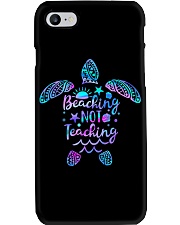 Beaching not teaching Phone Case tile
