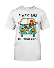 Always take the scenic route Classic T-Shirt tile