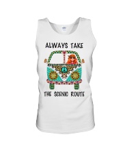 Always take the scenic route Unisex Tank tile