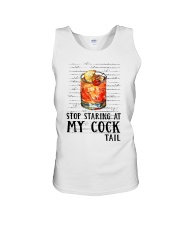 Stop staring my cocktail Unisex Tank tile