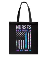 Nurse back the blue Tote Bag tile
