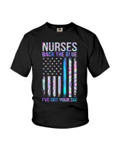 Nurse back the blue Youth T-Shirt tile