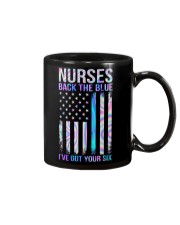Nurse back the blue Mug tile