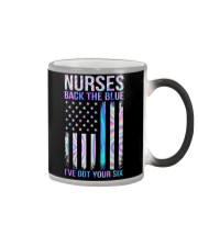 Nurse back the blue Color Changing Mug tile