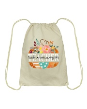 Teach Love Inspire Drawstring Bag tile