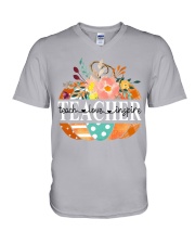Teach Love Inspire V-Neck T-Shirt tile