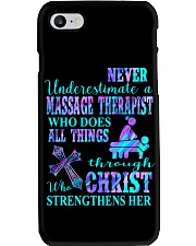 Never underestimate a Massage Therapist Phone Case tile