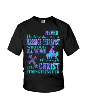 Never underestimate a Massage Therapist Youth T-Shirt tile