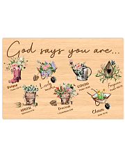 God says you are 17x11 Poster front