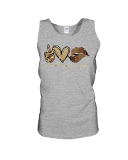 Peace love brown sugar Unisex Tank tile