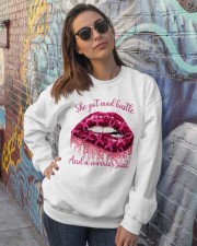 She got mad hustle Crewneck Sweatshirt lifestyle-unisex-sweatshirt-front-3