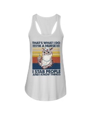 That's what I do Ladies Flowy Tank tile