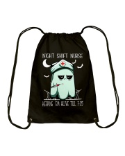 Night shift nurse Drawstring Bag tile