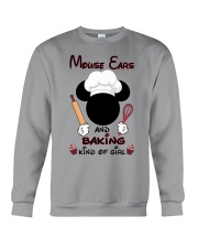 Mouse ears and baking kind of girl Crewneck Sweatshirt tile
