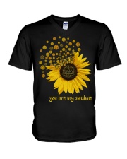 You are my sunshine V-Neck T-Shirt tile