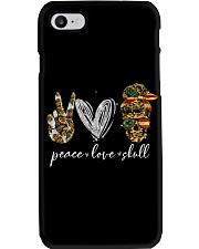 Peace love skull Phone Case tile