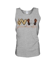 Peace love Unisex Tank tile