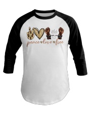 Peace love Baseball Tee tile