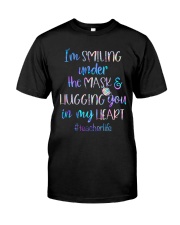 I'm smiling under the mask Classic T-Shirt front