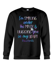 I'm smiling under the mask Crewneck Sweatshirt tile
