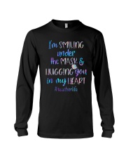 I'm smiling under the mask Long Sleeve Tee tile