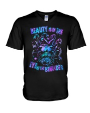 Beauty in the eyes of beholder V-Neck T-Shirt tile
