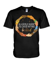 Be kind V-Neck T-Shirt tile