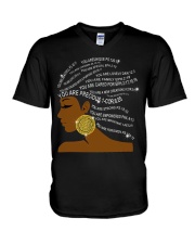 God say you are V-Neck T-Shirt tile
