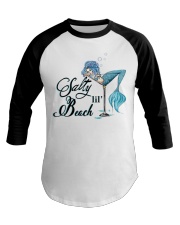 Salty lil beach Baseball Tee tile