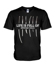Life Is Full Of Important Choices V-Neck T-Shirt tile