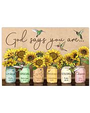 God says you are 17x11 Poster front