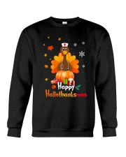 Happy hallothanksmas Crewneck Sweatshirt tile