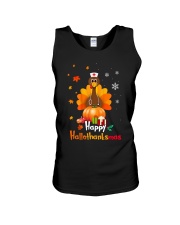 Happy hallothanksmas Unisex Tank tile
