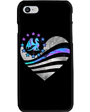 American flag heart Phone Case tile