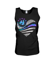 American flag heart Unisex Tank tile