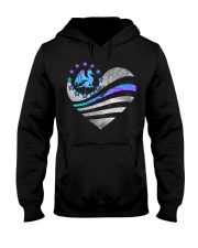 American flag heart Hooded Sweatshirt tile