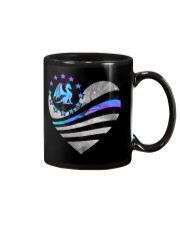 American flag heart Mug tile