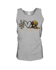 Peace love personal stalker Unisex Tank tile