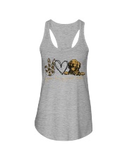Peace love personal stalker Ladies Flowy Tank tile
