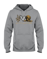 Peace love personal stalker Hooded Sweatshirt tile
