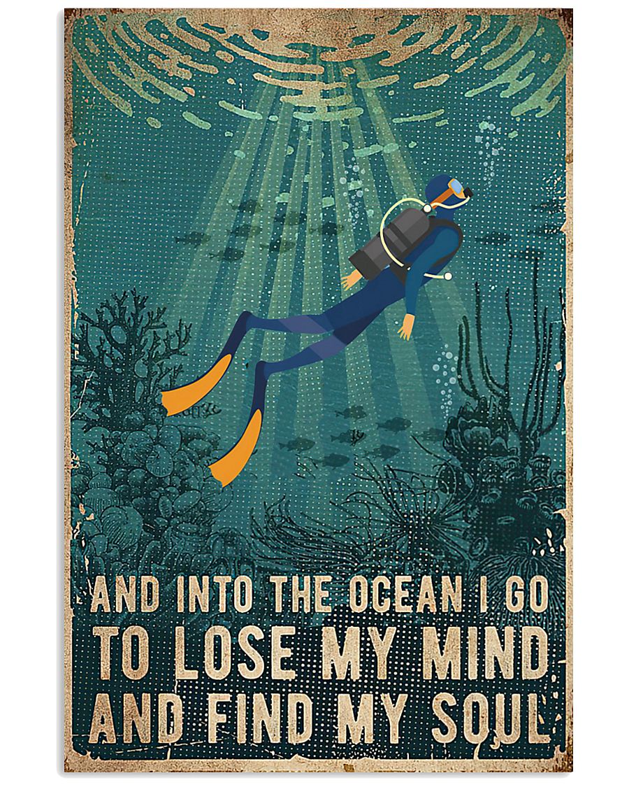 And into the ocean I go 11x17 Poster
