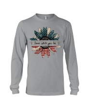 Nurse love what you do independence day Long Sleeve Tee tile