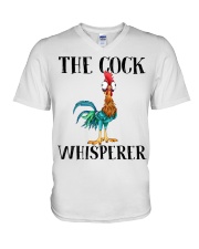 The cock whisperer V-Neck T-Shirt tile