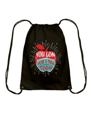 You gon wear a mask today Drawstring Bag tile