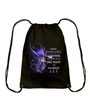 I have rheumatoid arthritis Drawstring Bag tile