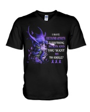 I have rheumatoid arthritis V-Neck T-Shirt tile