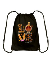 Love teacher life Thanksgiving Drawstring Bag tile