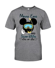 Mouse ears and scuba diving kind of girl Classic T-Shirt front