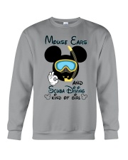 Mouse ears and scuba diving kind of girl Crewneck Sweatshirt tile