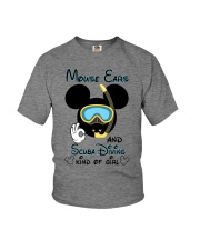 Mouse ears and scuba diving kind of girl Youth T-Shirt tile